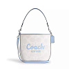 Сумка Coach ведро с лого (Chalk/Bluebell)